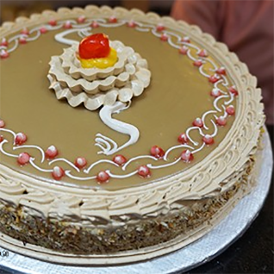 Coffee Peach melba Cake